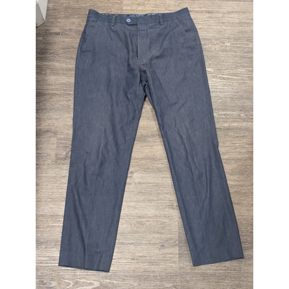Ted Baker London Pants Mens 34R Gray Interview Sheen Classy Dressy Career EUC